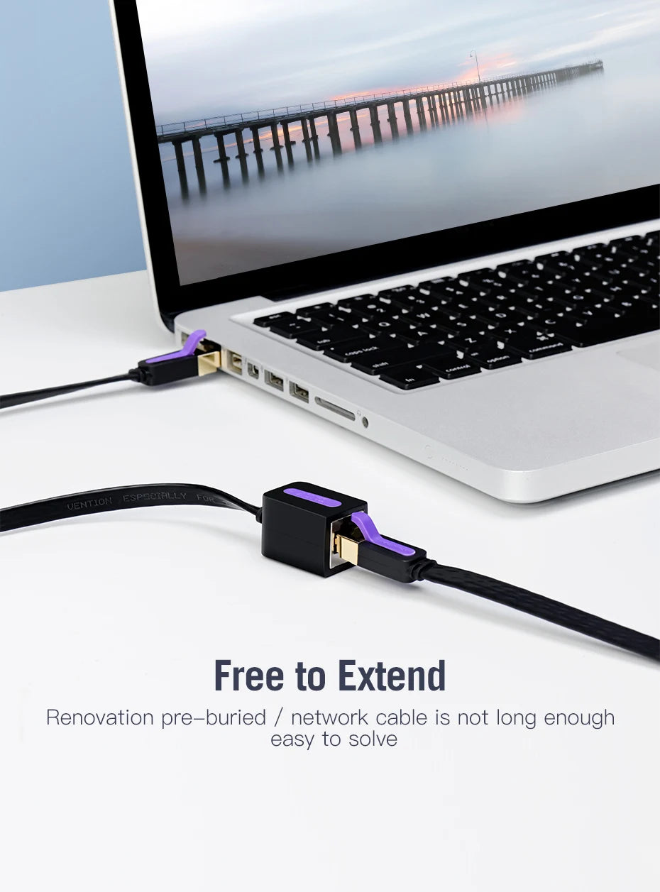 Cat7 Ethernet Extension Cable RJ45 Cat7/Cat6 Male to Female Rj45 Ethernet Extender Adapter for PC Laptop Ethernet Cable