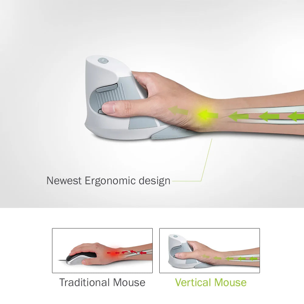 M618GX Vertical Wireless Mouse – Ergonomic 2.4G