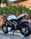 1/12 Streetfighter Alloy Sports Motorcycles Model Diecast Simulation Metal Racing Street Motorcycles Model Sound Light Gift