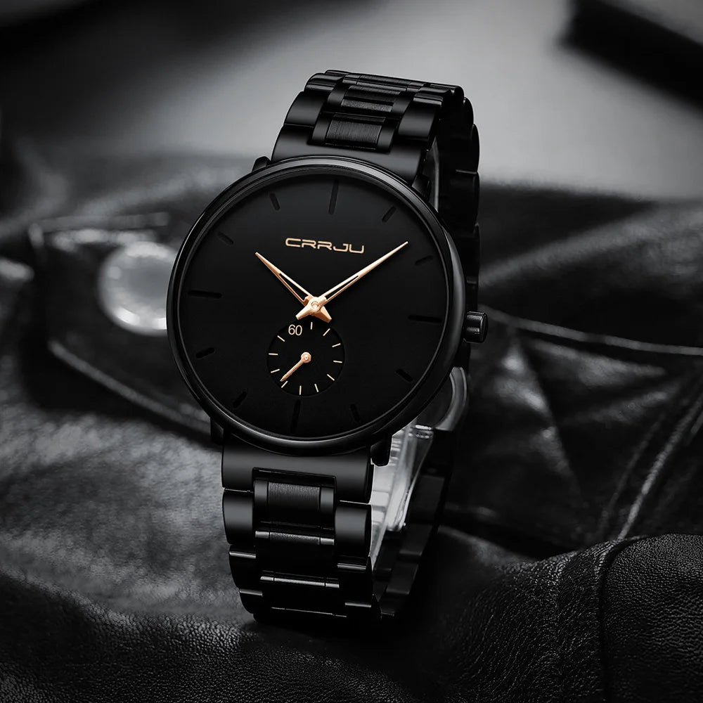Watches Stainless Steel Men's Wrist Watch Casual Luxury Waterproof Sport Watch for Men Quartz Watch Relogio Masculino