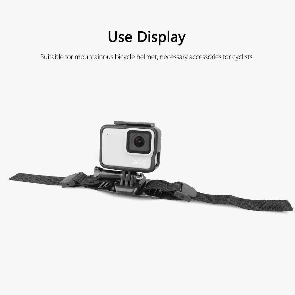 for Go Pro Adjustable Helmet Strap Head  Hero 11 10 9 8 7 for Insta360 X3 ONE X2 for OSMO Action Xiaomi Yi VP201X
