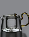 Japanese Style Transparent Glass Teapot High Temperature Resistant Filter Scented Black Tea Kung Fu Tea Set