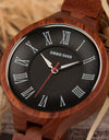 Wooden Watch in Japanese Quartz Wristwatches Red Sandalwood