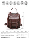 Backpack High Quality Youth PU Leather Backpacks School Shoulder Bag Bagpack