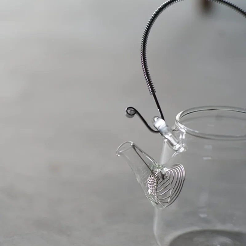 Japanese Handmade Heat Resistant Glass Teapot with Filter
