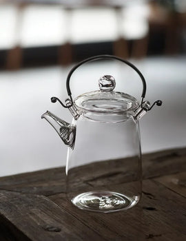 Japanese Handmade Heat Resistant Glass Teapot Household Transparent Beam Teapots With Filter Kung Fu Tea Making Tea Pot