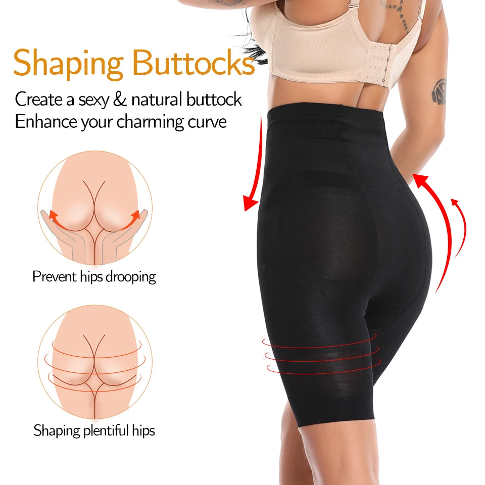 Women Body Shaper High Waist Tummy Control Panties Butt Lifter Shorts Thigh Slim Shapewear Slimming Underwear Safety Short Pants