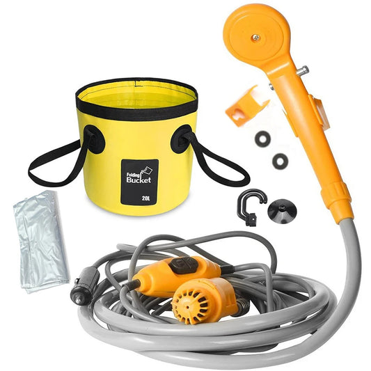 Portable 12V Camping Shower Pump Kit for Car Travel