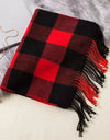 Classic lattice men soft shawl plaid scarves shawl wraps shawl neckerchief headband muffler