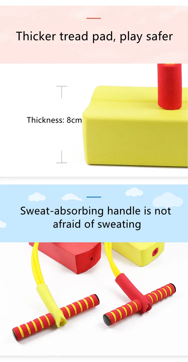 Gifts for 3+Old Boys Girls Foam Pogo Jumper for  Outdoor Toys for Autistic  Toys Fun Toys Presents for Girls Autism Toys