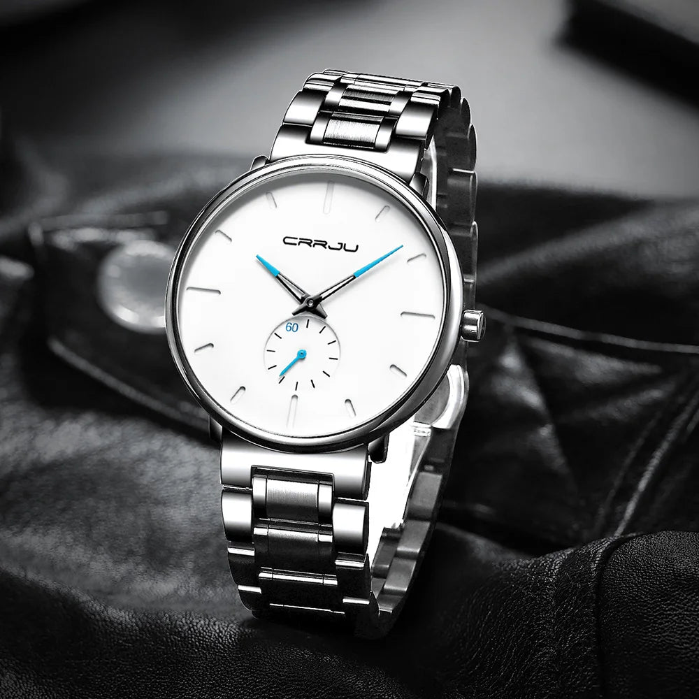 Watches Stainless Steel Men's Wrist Watch Casual Luxury Waterproof Sport Watch for Men Quartz Watch Relogio Masculino