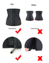 Latex Rubber Waist Trainer Body Shaper Women Hook Zipper Bustiers Waist Cincher Tops Slimming Shapewear Girdle Slim Belt
