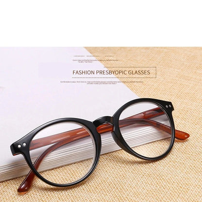 Reading Glasses Women Round Frame PC Reading Glasses for Men Spring Hinge