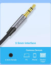 3.5mm to Double 6.5mm TRS Cable AUX Male Mono 6.5 Jack to Stereo 3.5 Jack Audio Cable for Mixer Amplifier 6.35mm Adapter
