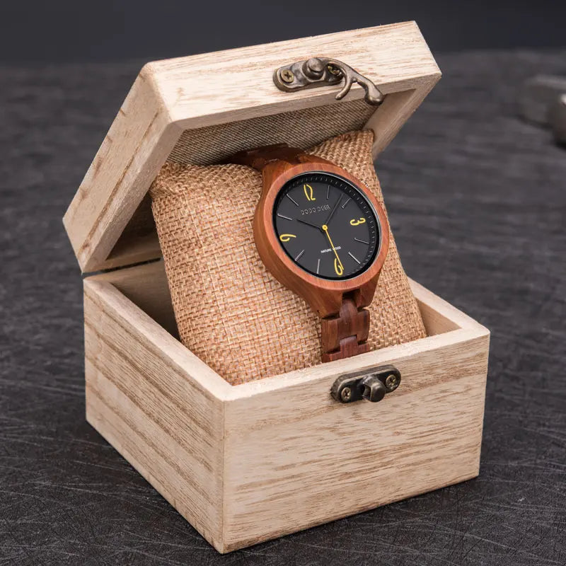 Wood Watches Casual Slim Wristwatch Unique Gift