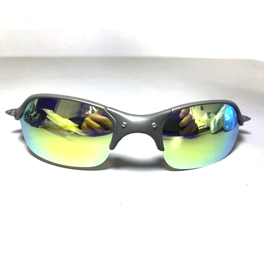 Polarized UV400 Cycling Sunglasses – Gray Metal Frame Fishing Riding Bicycle Eyewear