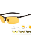 Men Aluminium Photochromic Sunglasses Men Safe Driving Goggle Polarized Sunglasses