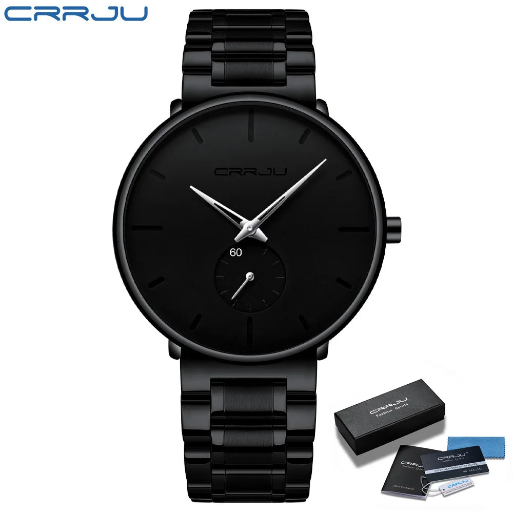 Watches Stainless Steel Men's Wrist Watch Casual Luxury Waterproof Sport Watch for Men Quartz Watch Relogio Masculino