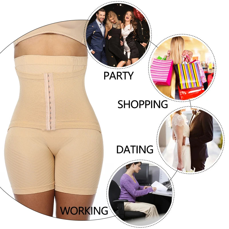Women Shapewear High Waist Trainer Tummy Control Shorts Slimming Body Shaper Butt Lifter Boyshorts Corrective Underwear