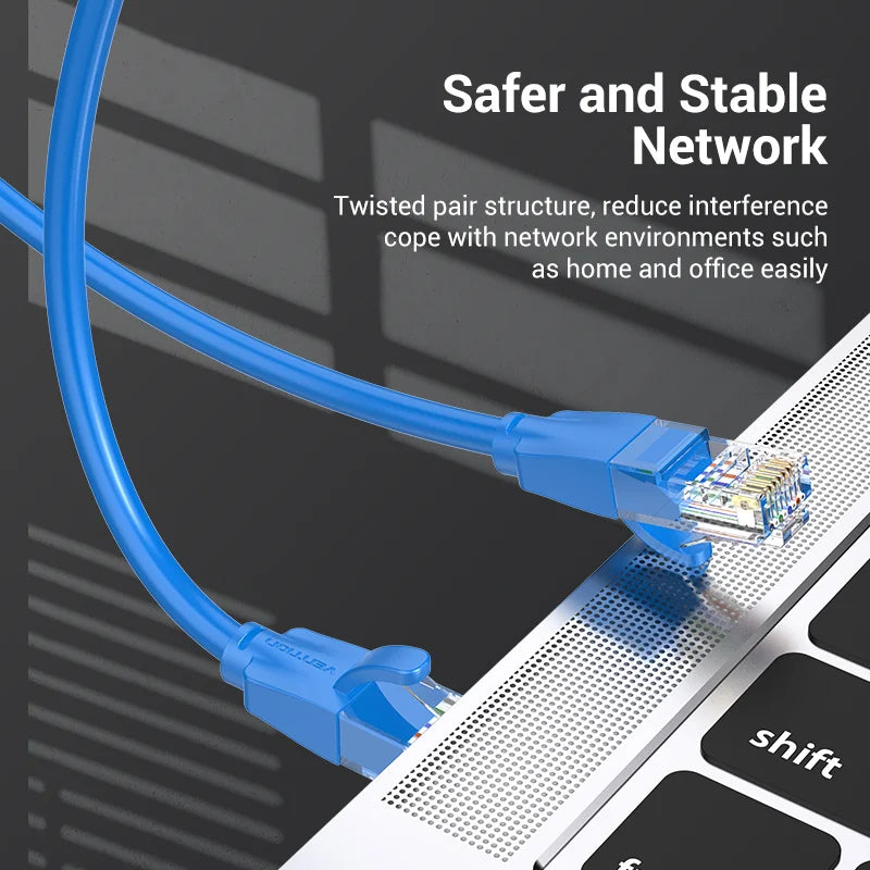 Ethernet Cable Cat 6 Network Cable 4 Twisted Pair Patch Cord Internet UTP Cat6 Lan Cable for Laptop Router Ethernet RJ45