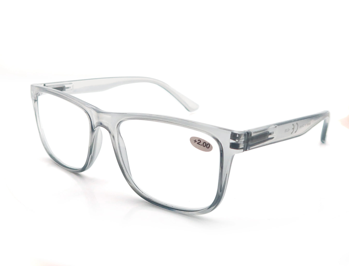 Reading Glasses Big Head Men Rectangle Oversized Readers Eyeglasses Women Spring Hinge Clear Vision with Diopters +1.0~+4.0