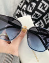 Rimless Sunglasses Women Fashion Tide Cat Eye Glasses