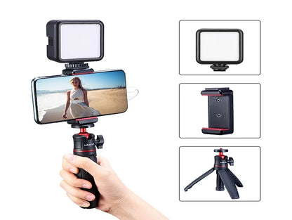 DSLR SLR Phone Vlog tripod KIT Cold Shoe Phone Mount Holder for Microphone LED Light Mini Tripod for iPhone 13 Sony