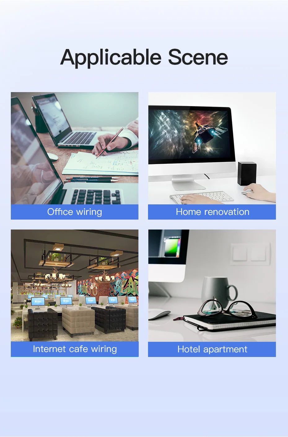 Cat7 Ethernet Cable Cat7 High Speed Flat Gigabit STP RJ45 10Gbps Network Lan Cable for Router PS5 PS4 PS3 Patch Cord