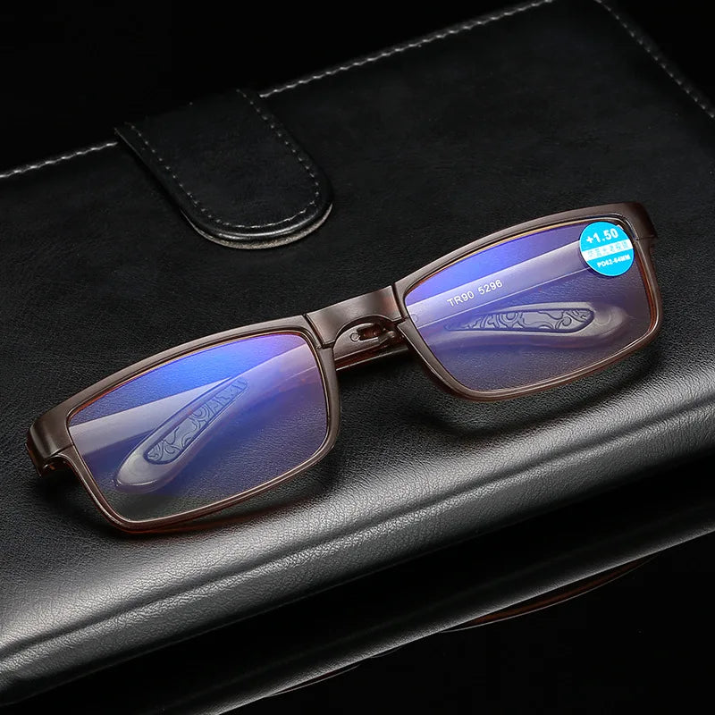 Folding Reading Glasses Men Women anti-blue Ray Hyperopia foldable Retro Eyeglasses Diopter +1.0 1.5 2.0 2.5 3.0 3.5 4.0