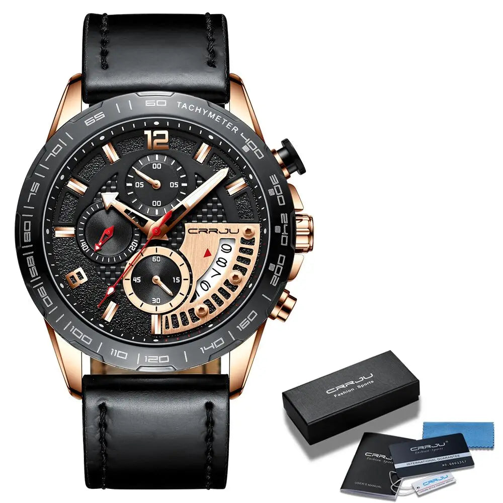 Mens Watches Fashion Stainless Steel Business Watch Luxury Luminous Waterproof Chronograph Quartz Watch Relogio Masculino