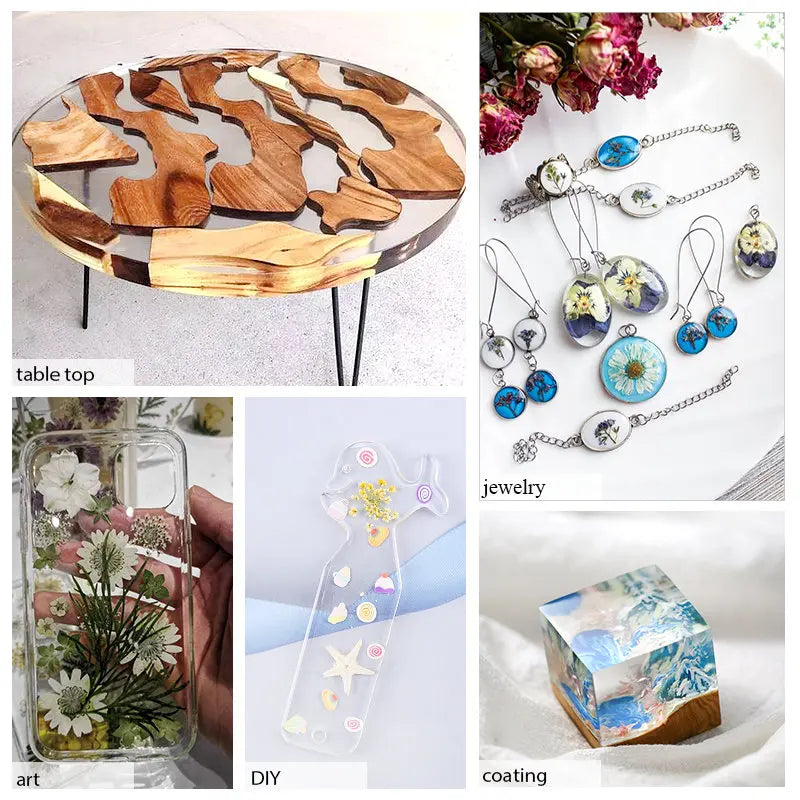 1:1 Clear Epoxy Resin Casting Kit – Crystal Clear Art Resin with Measuring Cups & Accessories