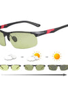 AL-Mg Photochromic Sunglasses Men Driving Sunglasses Men's Polarized Sunglasses