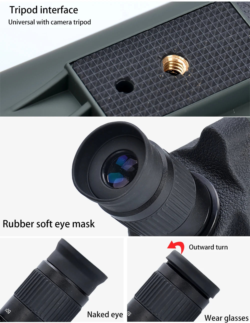 Professional Spotting Scope, Monocular Telescope,  Waterproof Telescope, Hunting Bird Watching Target, MC25-75x70 Zoom