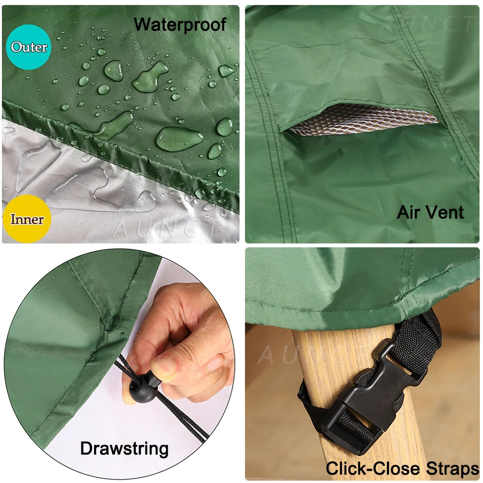 Heavy Duty Waterproof Outdoor Furniture Cover 420D Patio Garden Sofa Table Chair UV Rain Snow Protector