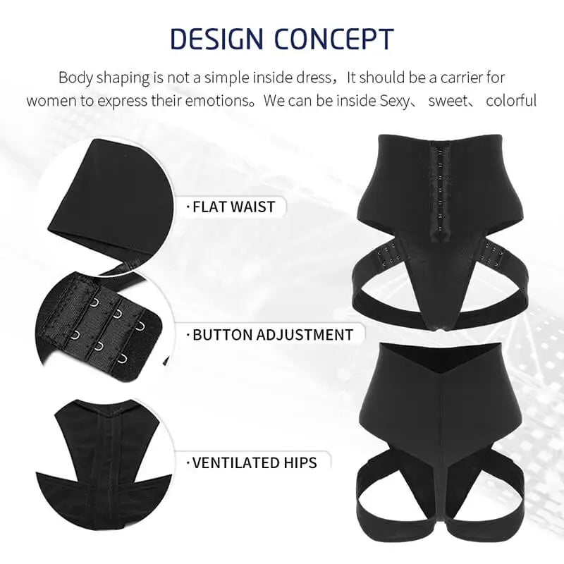 Cuff Tummy Trainer for Women Control Panties Booty Pulling Underwear Body Shaper Waist Trainer Corset Body Shapewear Plus Size