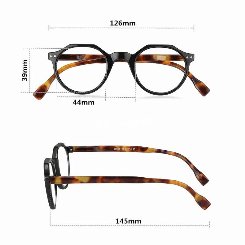 Decorative Computer Eyeglasses Frame For Women Blue Light Reading Glasses Round Women's Eyeglasses With Frame Eyewear