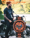 Watches Wooden Wrist Stop Watch Quartz Chronograph Luminous Hands Auto Date