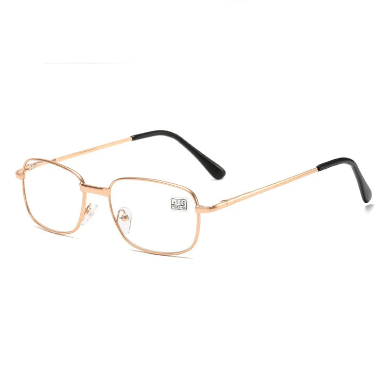 Oval Metal Reading Glasses Clear Lens Men Women Presbyopic Glasses Optical Spectacle Eyewear Prescription +1.0 TO 3.5