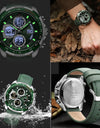 Men Luxury Original Sports Chronograph Watch Waterproof Quartz WristWatch Clock