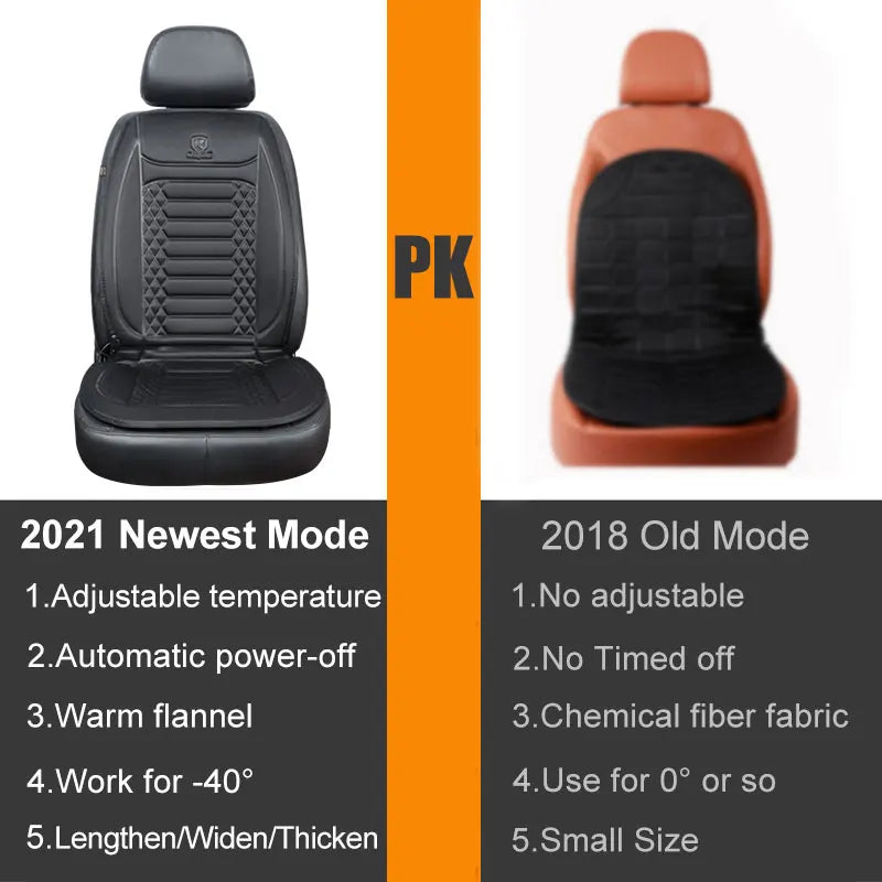 Car Heated Seat Cover 12V Universal 30's Quick Heating Seat Pad Intelligent Controller Widen and Thicken Car Auto Seat Heater