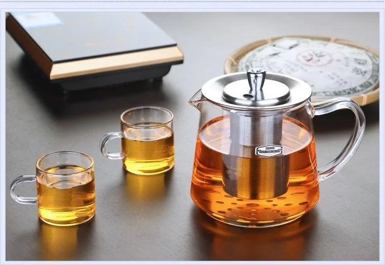 Induction cooker special pot boil tea dedicated cooker glass pot stainless steel liner kettle flower tea pot