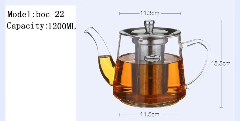 Induction cooker special pot boil tea dedicated cooker glass pot stainless steel liner kettle flower tea pot