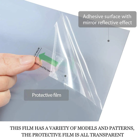 Window Privacy Film One Way Daytime Mirror Tint UV Heat Control Vinyl Stickers Sun Block Glass Paper Door Covering Reflective