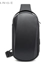Multifunction USB Crossbody Bag Shoulder Bag Man TPU Waterproof Travel Sling Messenger Pack Chest Bag