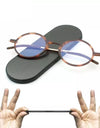 Anti Blue Light Magnify Eyewear Ultra Thin Reading Glasses for Men Women Computer Eyeglasses Readers with Portable Case