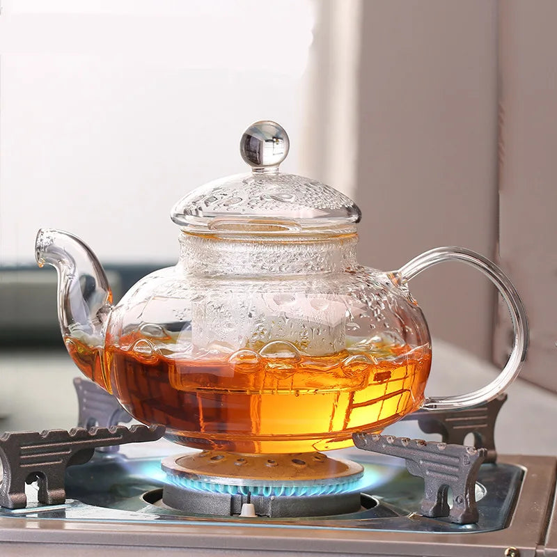 High Boron Silicon Filter Heat Resistant Glass Teapot Set Thick Glass Tea Pot High Temperature Teapot Plus Hot Kettle A