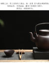 Chinese Purple Clay Tea Pot Chinese Kung Fu Large Capacity With Filter Handle Hand-painted Teapot Kettle Set