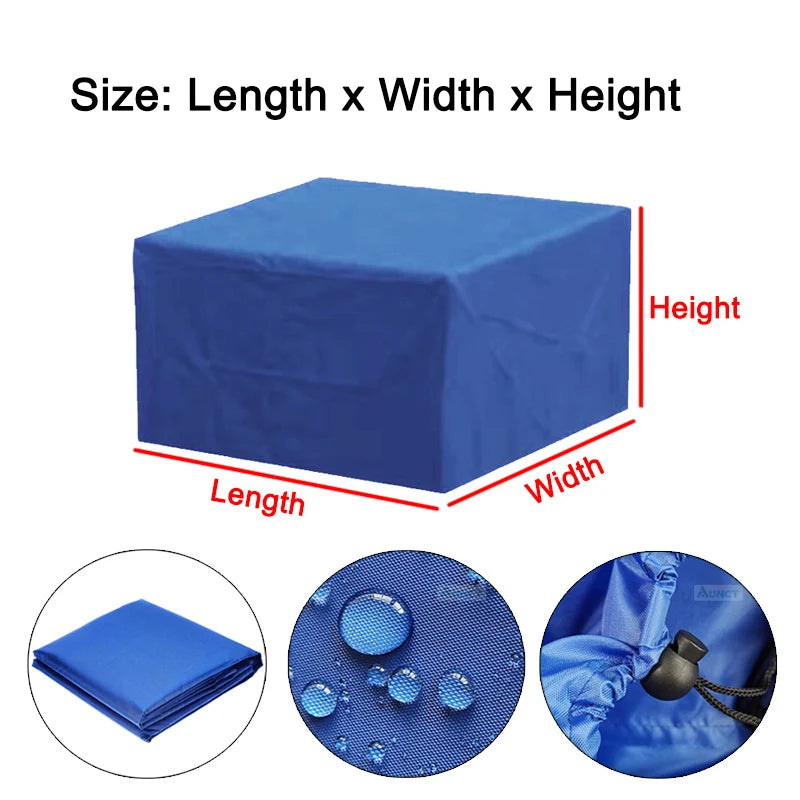 Waterproof 210D Patio Furniture Cover Outdoor Garden Sofa Table Chair Dustproof Rain Snow Protector