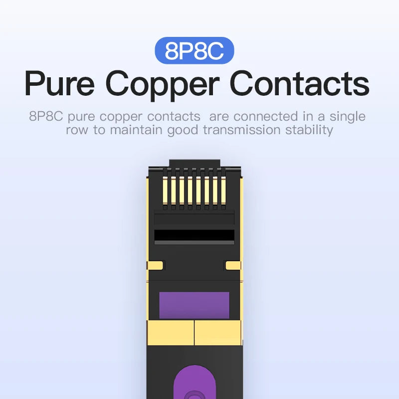 Cat7 Ethernet Cable Cat7 High Speed Flat Gigabit STP RJ45 10Gbps Network Lan Cable for Router PS5 PS4 PS3 Patch Cord