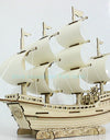 Sailboat Diy Toy Puzzle 3D Small Boat Educational Kids Gift Games Assemble Wood Building Ferry Model Wooden Toys Sailing Ship